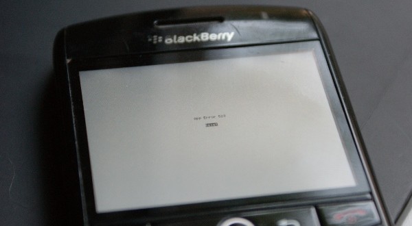 comment reparer error 523 blackberry